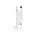 USA Grazing Systems Taragate electric gate kit components including handle, fiberglass rod, and mounting hardware