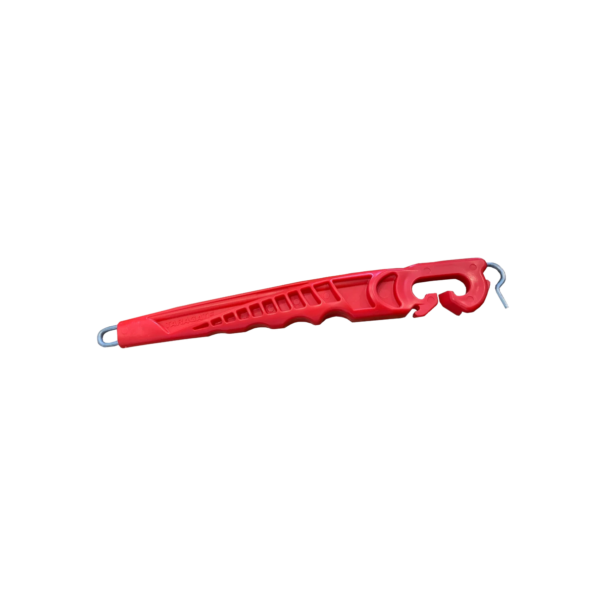 USA Grazing Systems Taragate red conductive electric fence gate handle with insulated grip for farm and ranch use