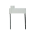 USA Grazing Systems Taragate replacement step-in foot for TG gate with white plastic housing and two metal prongs